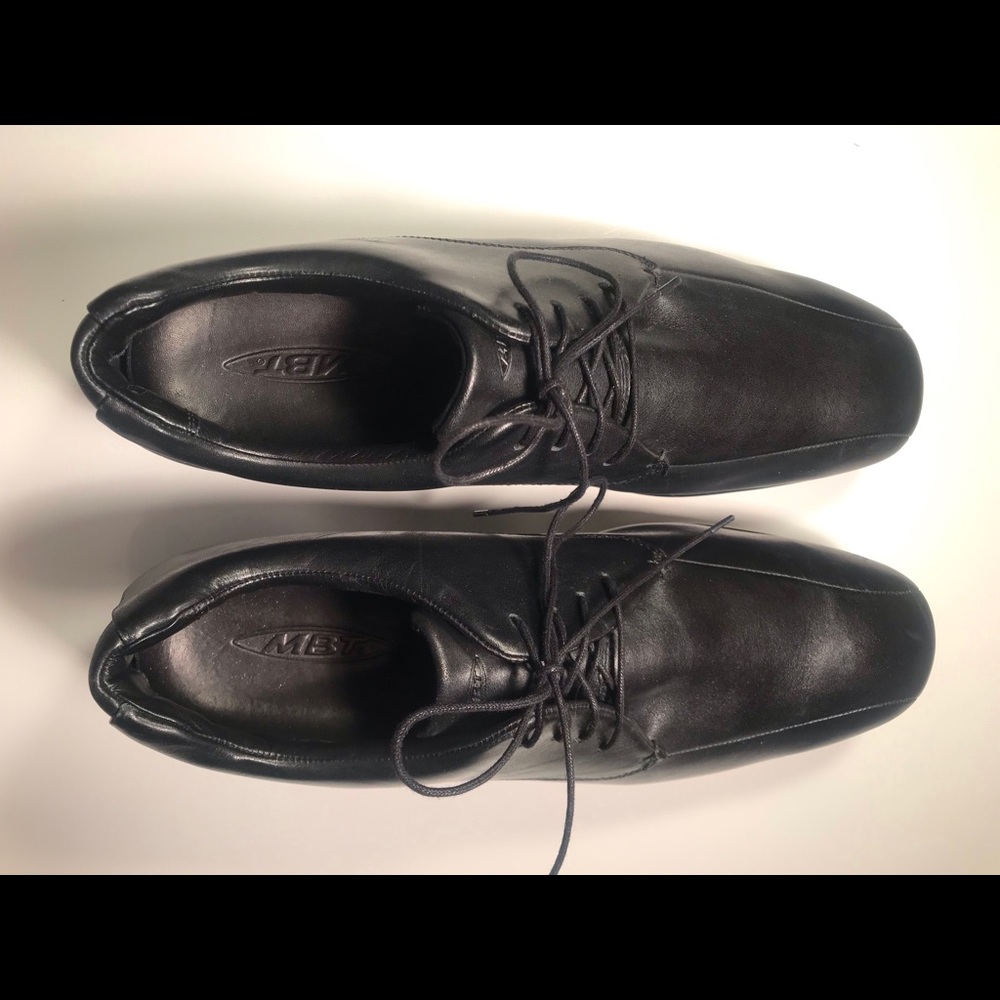 MBT Black Leather Kabisa Dress Shoes